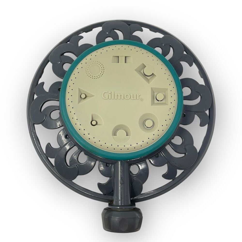 Gilmour 8 Pattern Stationary Sprinkler Heavy Duty Gardening Lawn Care Ring Base